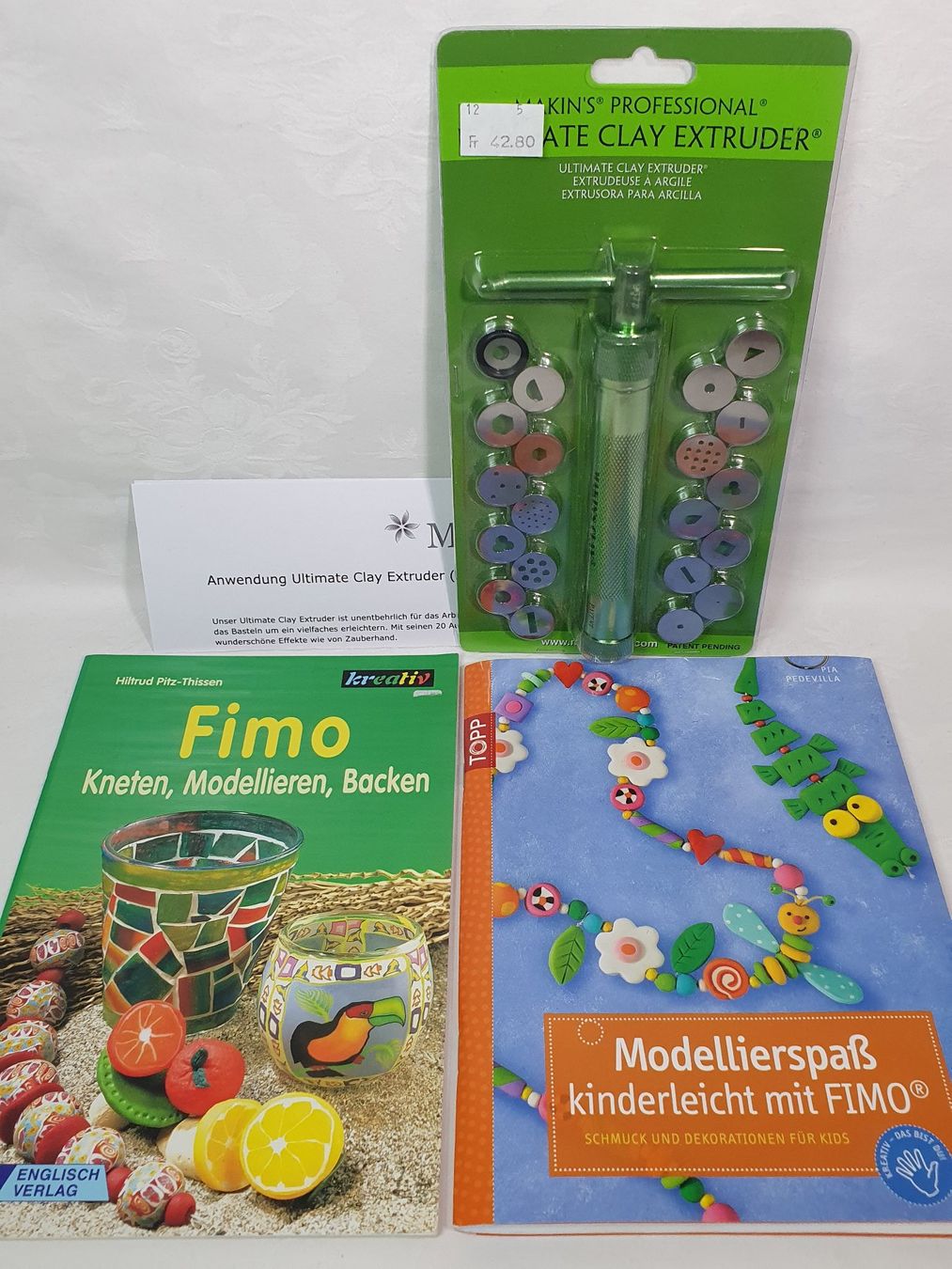 Bastelsets: Fimo - Super Starter-Set - Modellierspaß/Clay Extruder/NEU – Neu und originalverpackt aus Volketswil von Happy-Stuff