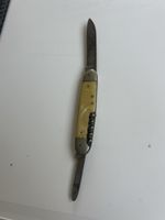 Taschenmesser mit Korkenzieher hell gebraucht(2S4)