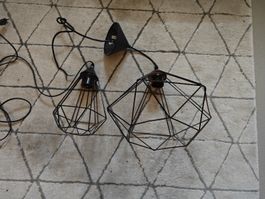 2er Set moderne Hängelampen, schwarz, neuwertig!