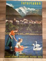 Originalplakat Interlaken 1955