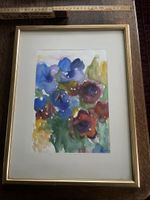 Aquarell Blumenbild Original