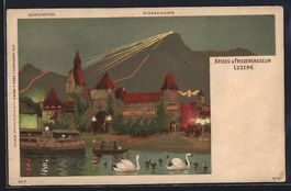 Luzern, beleuchtetes Kriegs- und Frieden