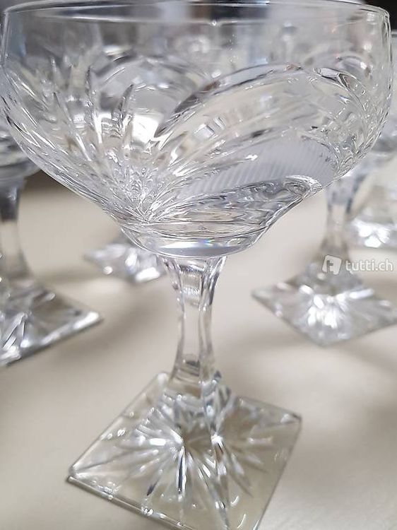 Verres: 6 Champagner Kristallgläser – Neuf (Voir description) à Oberentfelden par angelheart71