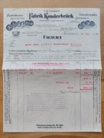 Antike Rechnung Briefkopf Lithographie Zündhölzchen-Fabrik