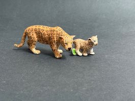 Schleich Jaguar und Jaguarjunges Leopard