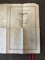 Altes Dokument Junggesellen-Verein 1880 mit Siegel
