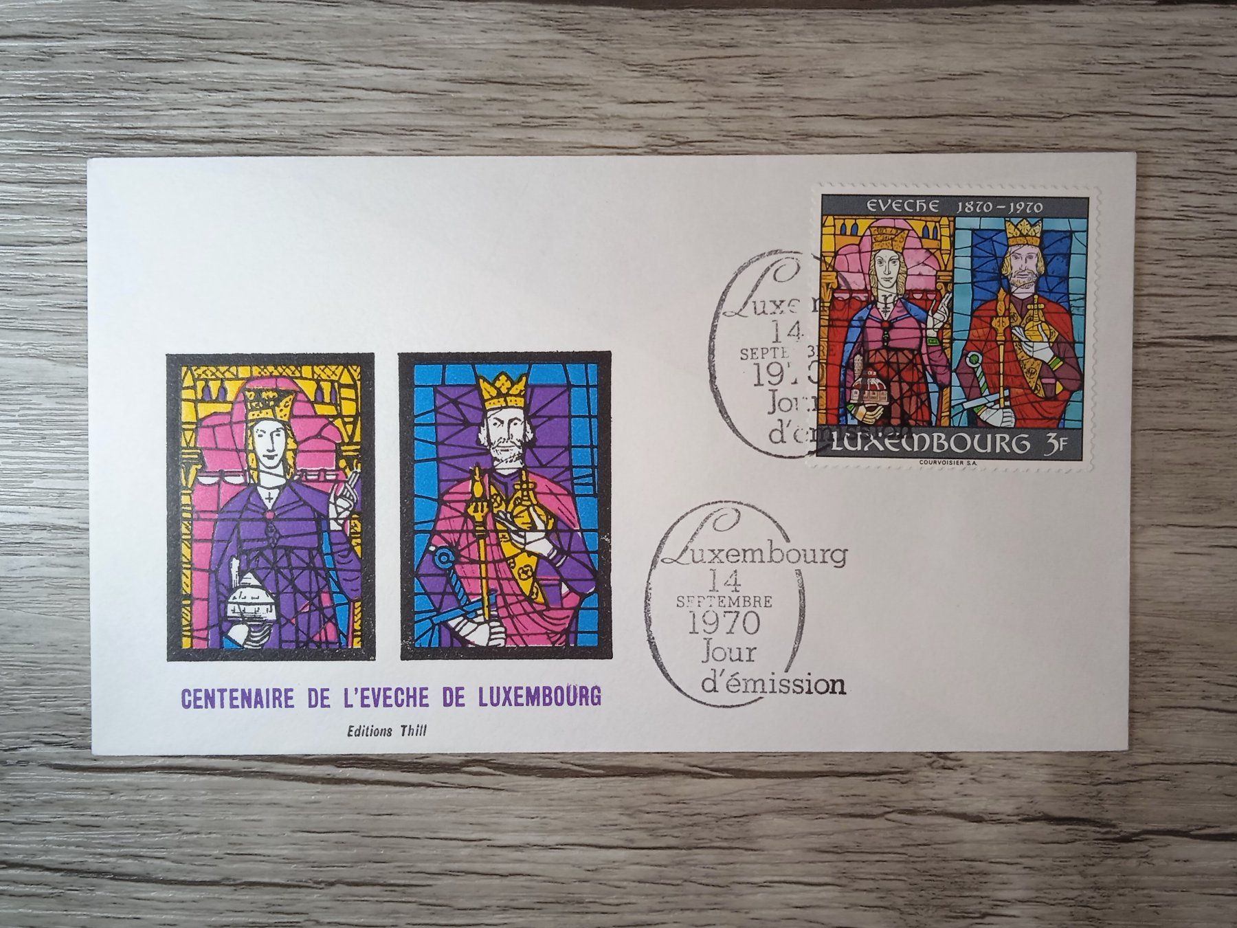 Tutti i francobolli: TR47 Enveloppe + Timbre Luxembourg 1970 – Usato da Cousset venduto da Patrick_Collections
