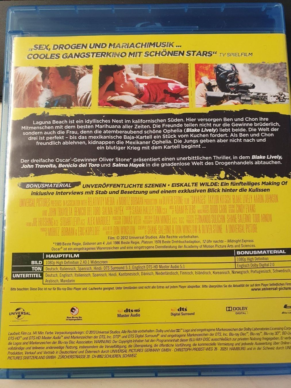 Alle DVDs: Blu-ray Savages, Oliver Stone – Gebraucht aus Eiken von Lashar 1