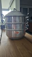 Dampftopf Aluminium 3 Stufen verwendet/Steamer pot aluminum 