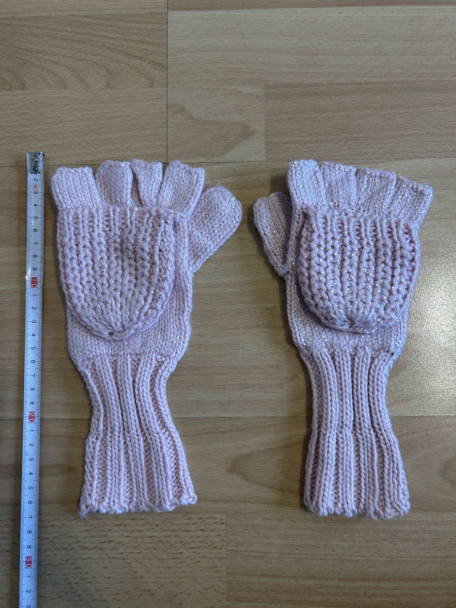 Guanti & manicotti: Süsse rosa Strickhandschuhe/Fäustlinge – Usato da Biel/Bienne venduto da SandraDG 1