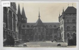 Zürich - Landesmuseum, Hofpartie
