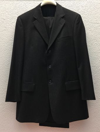 Elegantes Nadelstreifen-Anzug-Sakko & Hose Gr. 50 (M) Her...