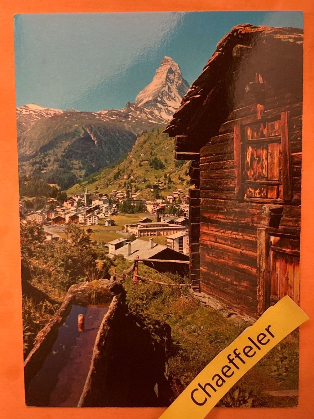 Cartoline postali: 1984 Zermatt mit Matterhorn – Usato da Zürich venduto da Chaeffeler