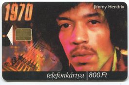 Jimmy Hendrix - seltene ungarische Telefonkarte