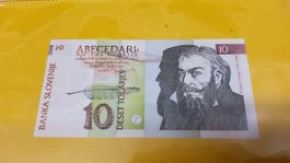 Slowenien 10 Tolar Banknote, Top 1992