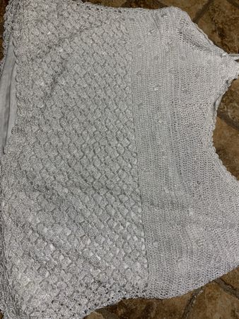 Glamour Top Decorato con perline-tgM/L-👌per feste