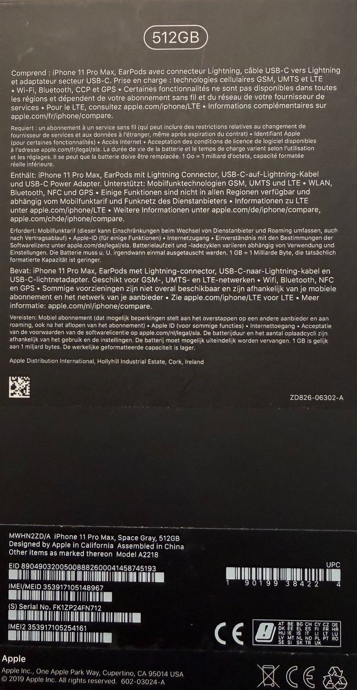 Apple Telefoni cellulari / Smartphones: Apple iPhone 11 Pro Max 512GB 100% Kap mit Case – Nuovo e nell'imballaggio originale da Oberägeri venduto da Peter01234 2