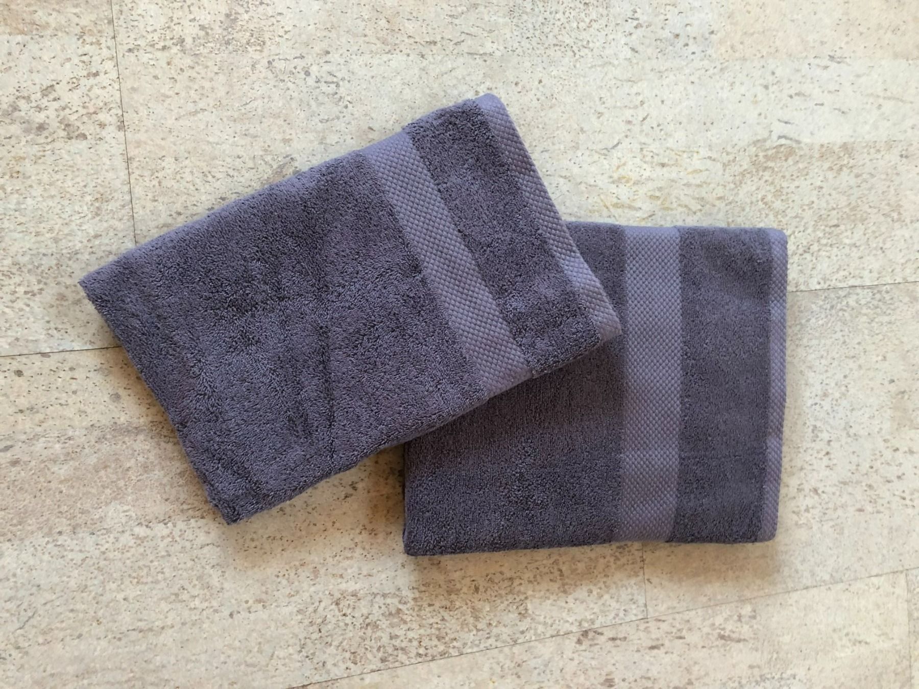 Teli da bagno: 5-teiliges Frottée Handtuch-Set, Farbe anthrazit "NEU" – Nuovo e nell'imballaggio originale da Widnau venduto da Fundgrube54 1
