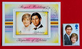 GROSSBRITANNIEN ROYAL WEDDING DI CHARLES ** LIBERIA ET 1981