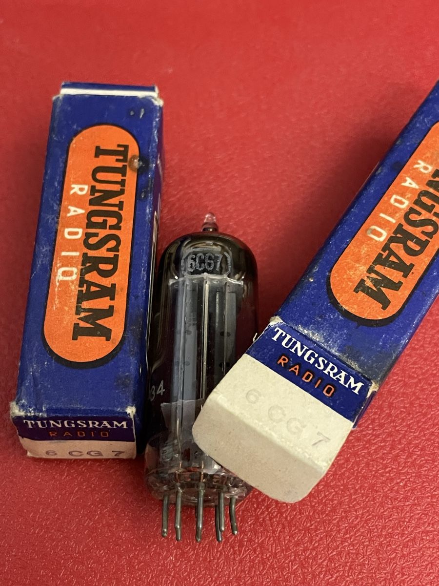 Componenti elettronici: 6CG7 Tungsram  – Nuovo e nell'imballaggio originale da Oftringen venduto da Jradioman 1