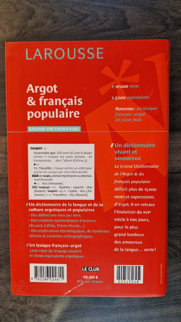Libri: Larousse français et argot populaire. – Nuovo (secondo la descrizione) da Ste-Croix venduto da Sporchet 1