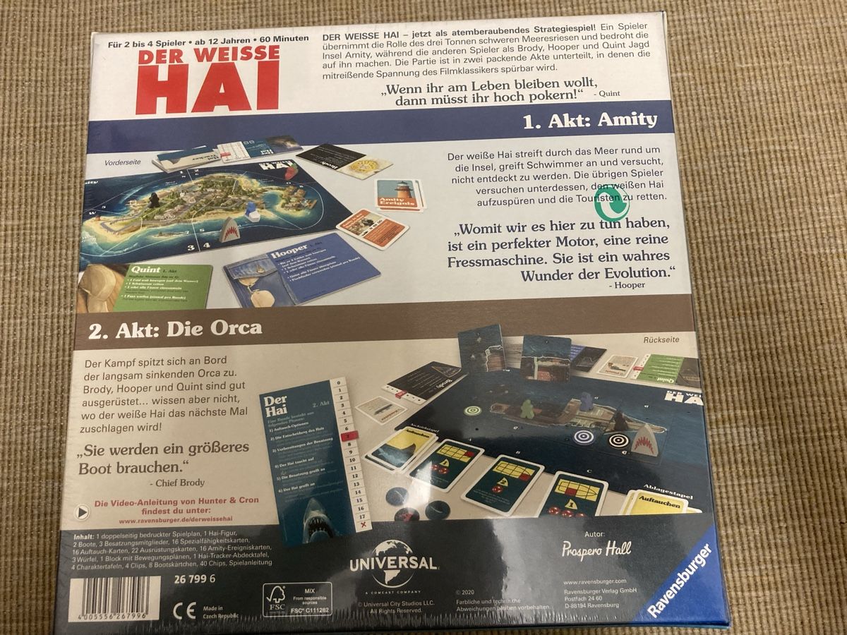 Ravensburger Giochi: Gesellschaftsspiel, der weisse Hai – Nuovo e nell'imballaggio originale da Otelfingen venduto da pat_8jmb 2