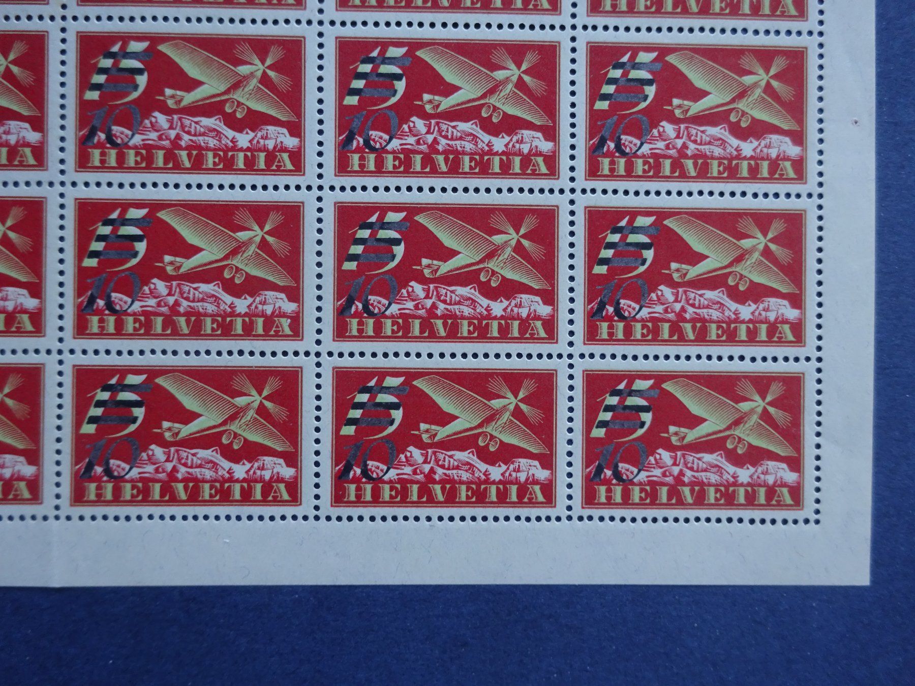 Alle Briefmarken: F19a Bogen postfrisch** mit Abart – Neu (gemäss Beschreibung) aus Appenzell-Steinegg von adi1975 3