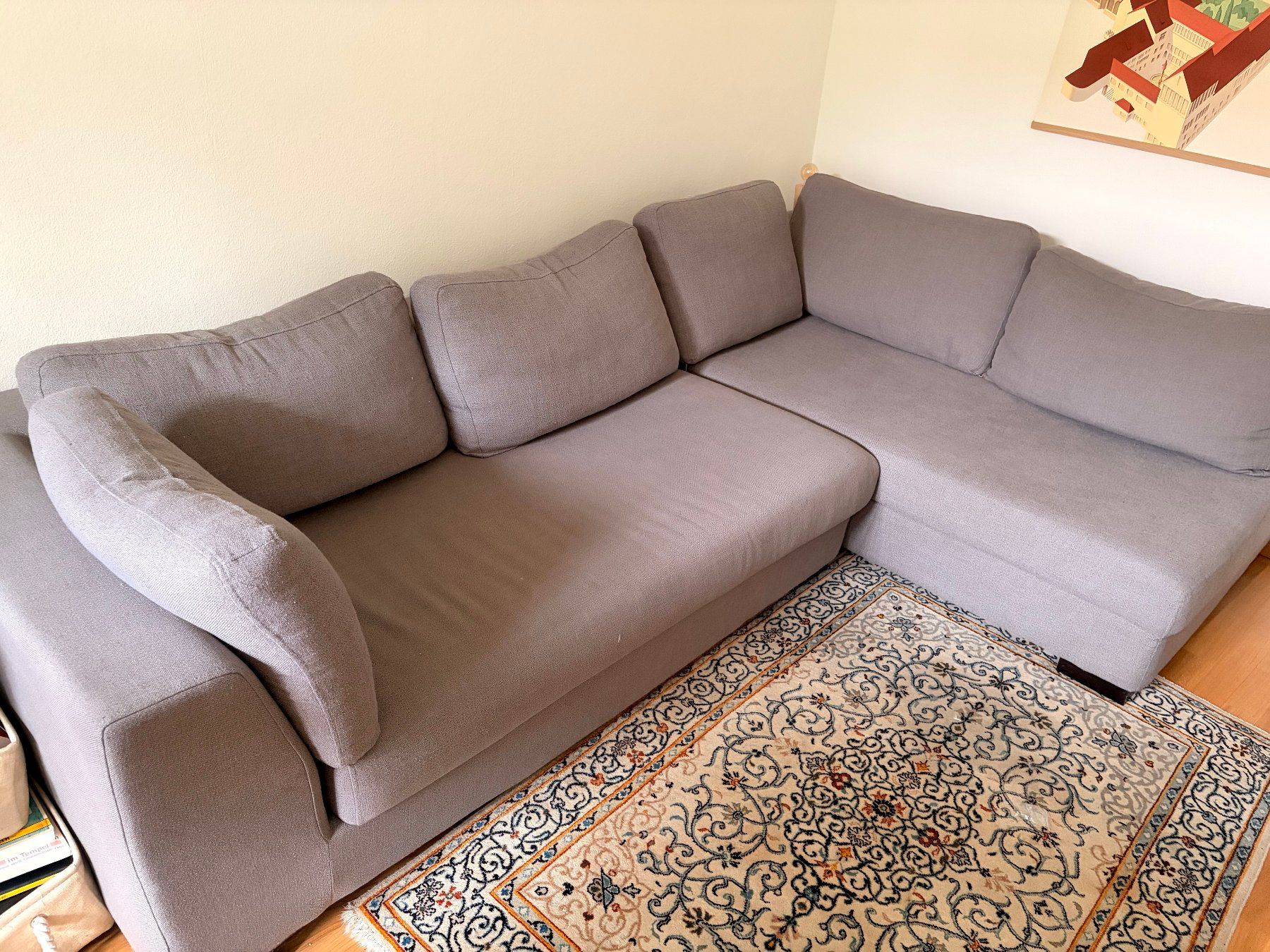 Maisons du monde Divani: Ecksofa hellgrau, bequem & modern, günstig abzugeben – Usato da Zürich venduto da ricoas