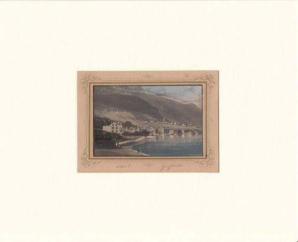 Dipinti: VERNET GENFERSEE, AQUATINTA UM 1860 – Antico da Grüningen venduto da Kartensammler 1