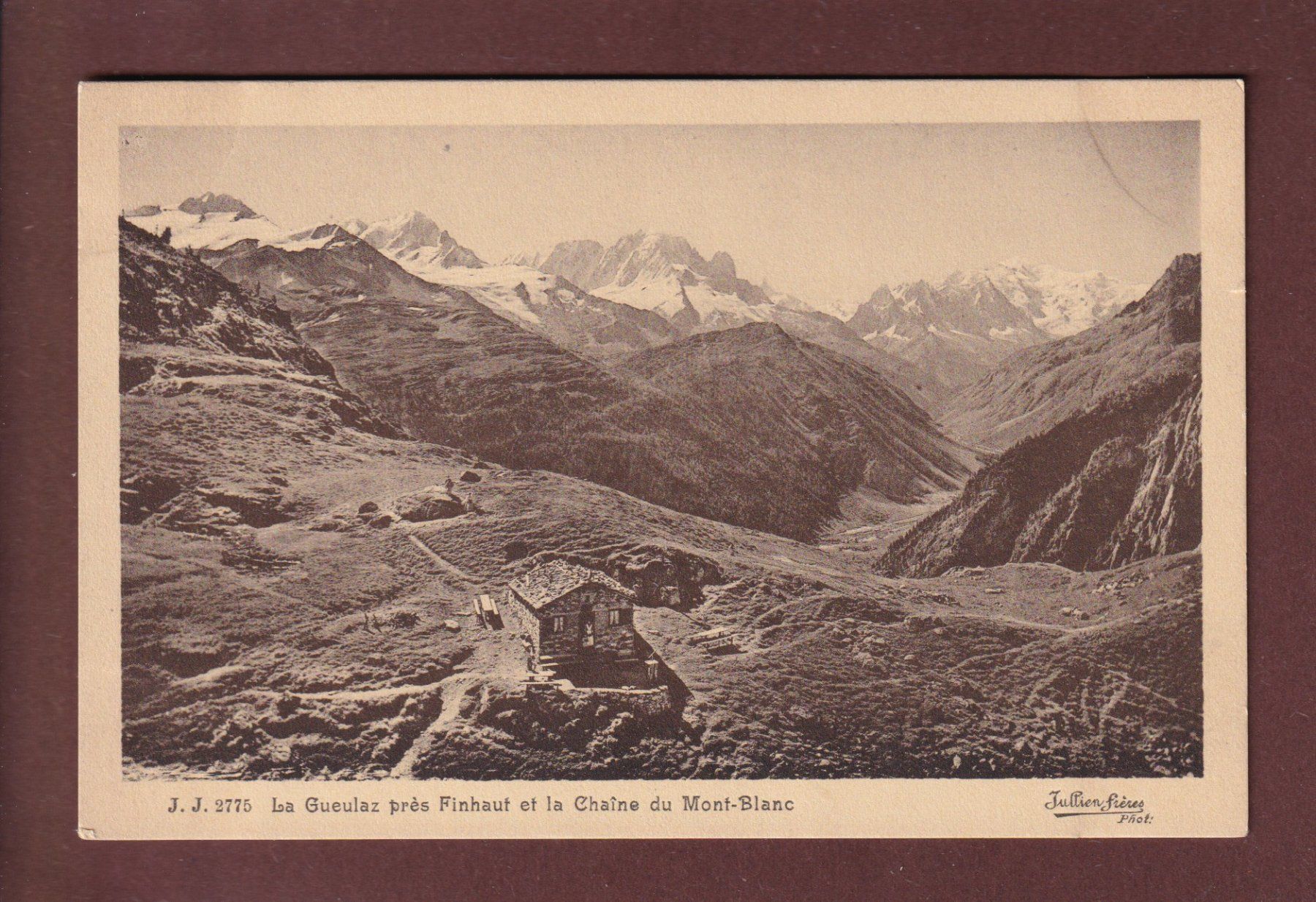 Cartoline postali: LA GUEULAZ près Finhaut – Usato da Pully venduto da nicecards