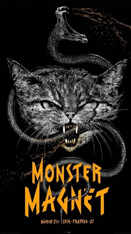 Poster & Bilder: Monster Magnet by Elvis Dead print – Neu (gemäss Beschreibung) aus Zuerich von Culoshaker