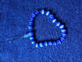 Modeschmuck Perlenarmband Blau
