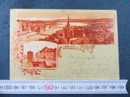 ZÜRICH 2BILD-AK ZH  1902