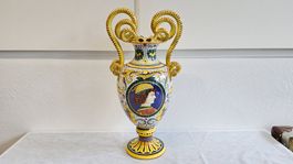 Magnifique ancien vase en céramique Serafino Volpi à Deruta