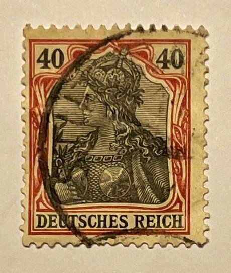 Tutti i francobolli: Germania , Deutsches Reich, 40 Pf. – Usato da Oftringen venduto da Vucki