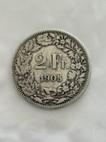 2 Franken 1905  Silber, Rar