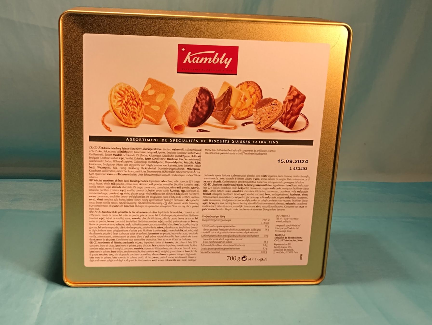 Kambly Altro in Decorazioni & Accessori: Kambly Blechbüchse, grün-gold – Usato da Bellach venduto da JingleCherry 2