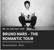 2x Golden Circle 1 Tickets – Bruno Mars – Berlin – 29.06.202