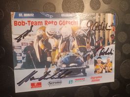4er Bob Team Reto Götschi - handsigniert