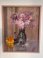 Ölbild Blumen in Vase