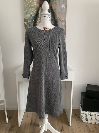 Kleid ESPRIT schwarz/grau