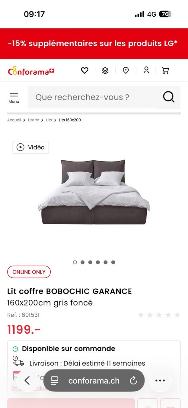 Letti: Lit coffre bobo chic – Usato da Yvorne venduto da mxm_vq6n 3