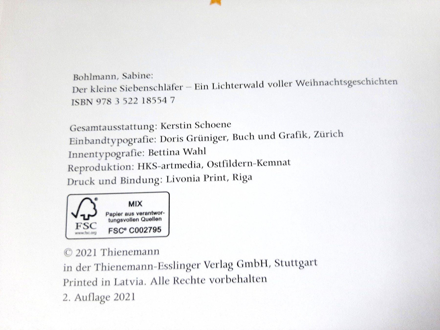 Libri: Ein Lichterwald voller Weihnachtsgeschichten Siebenschläfer – Usato da Flaach venduto da maj_w_ 3