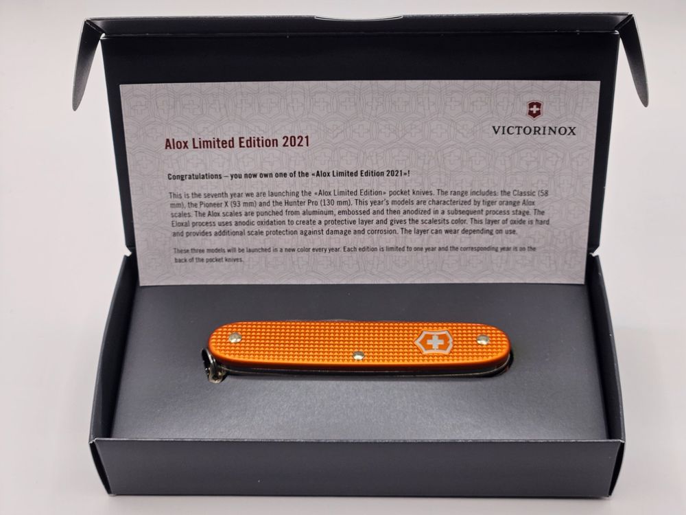 Victorinox Pioneer X 2021 Alox Tiger Orange Kaufen auf Ricardo