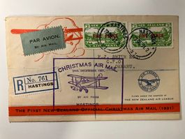 Neuseeland 1931, Weihnachts-Sonderflug, Hastings-Oamaru