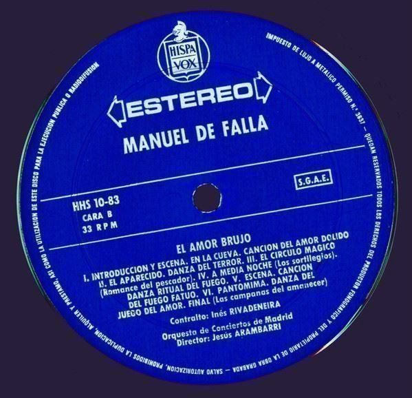 Dischi in vinile: Manuel de Falla - El amor brujo Vinyl LP – Usato da Genève venduto da Cockattoo 3