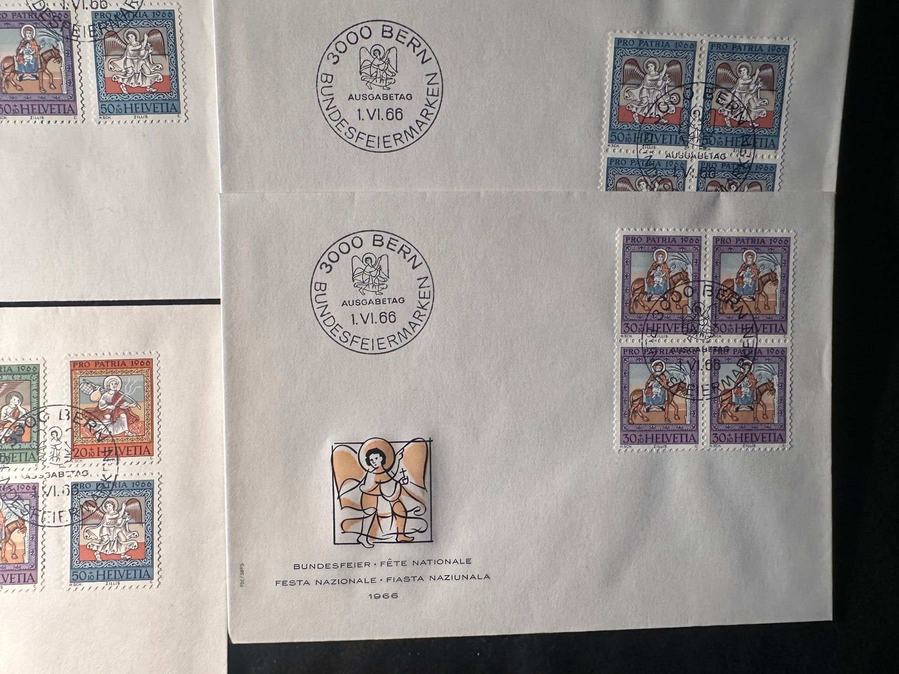 Tutti i francobolli: FDC 1966 Pro Patria Schweiz Lot – Usato da Stettfurt venduto da 2442 3