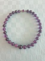 Vintage Kugelkette Amethyst-Optik 835 punziert