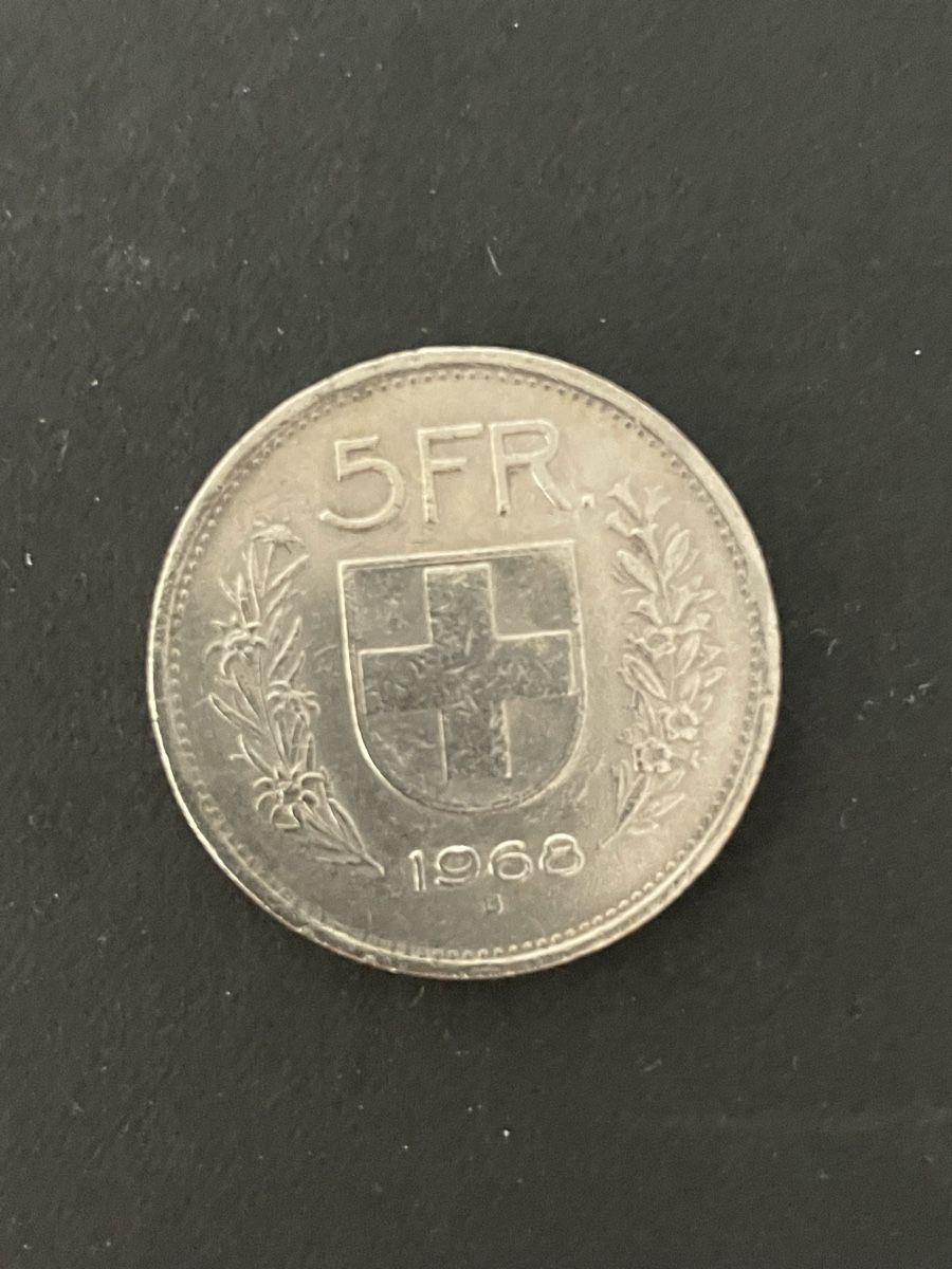 Alle Münzen: 5.- Silber CH Jahr 1968 – Gebraucht aus Meierskappel von Hala03 1