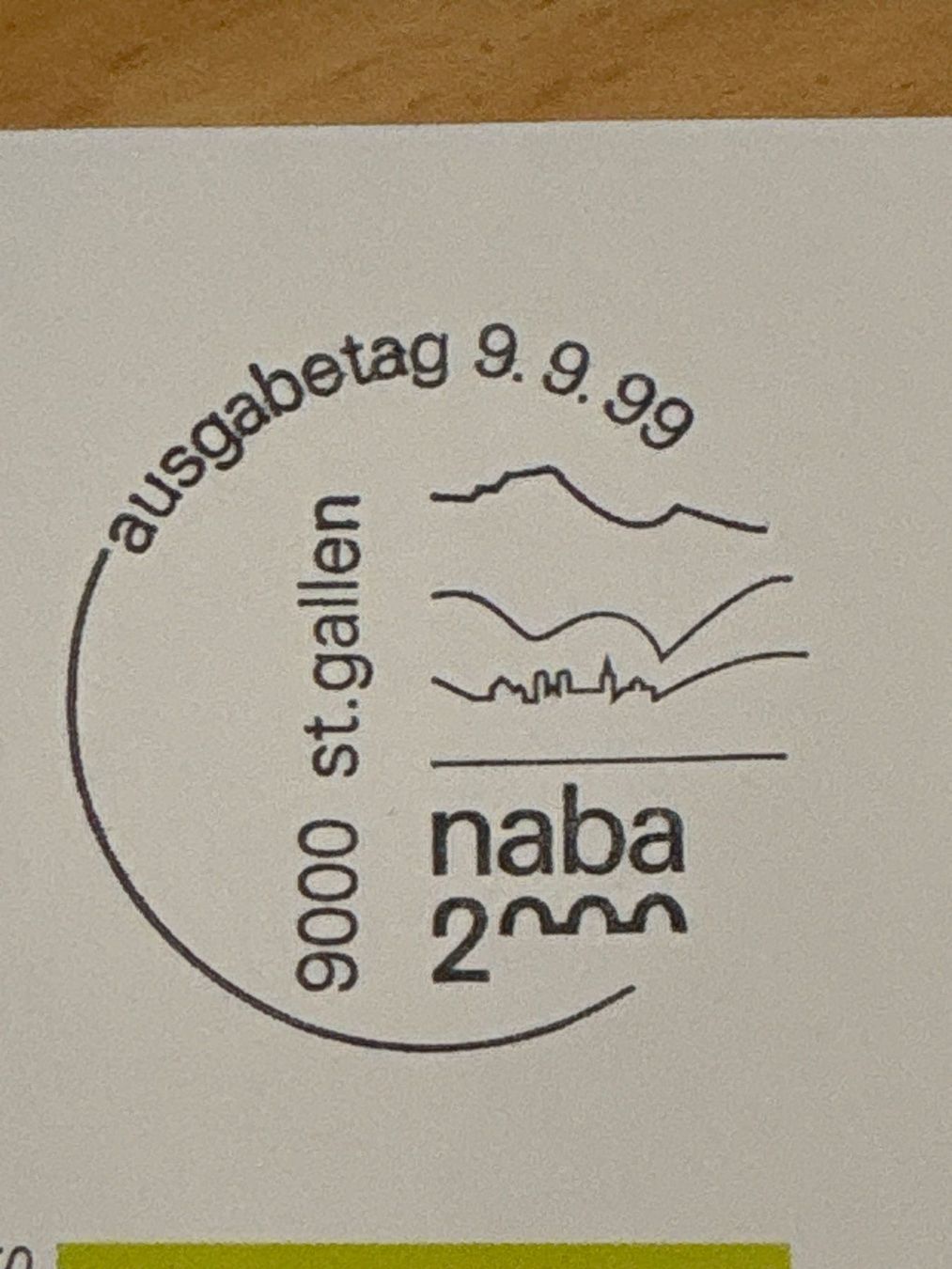 Tutti i francobolli: Naba 2000 St. Gallen Ersttagsbrief – Usato da Ibach venduto da lisch3 3